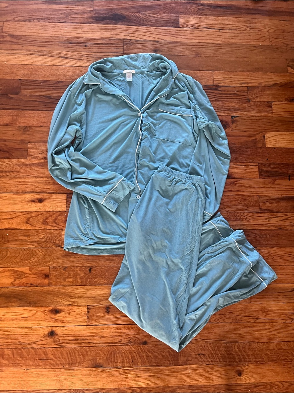 Eberjey Powder Blue Long Sleeve Pajama Set